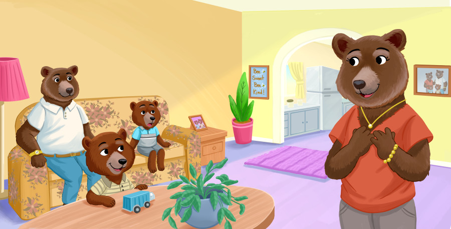 Nadia Ronquillo illustrates Mia Bear is Finally Home