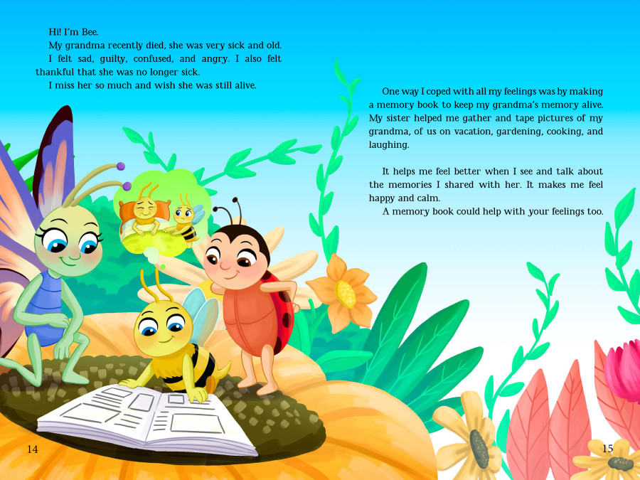 Nadia Ronquillo illustrates "Ella and the Garden Where Grief Blooms"