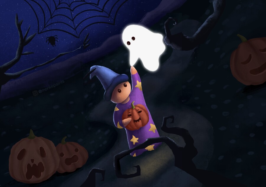 Spooky-cute Illustrations for the Right Halloween Vibe