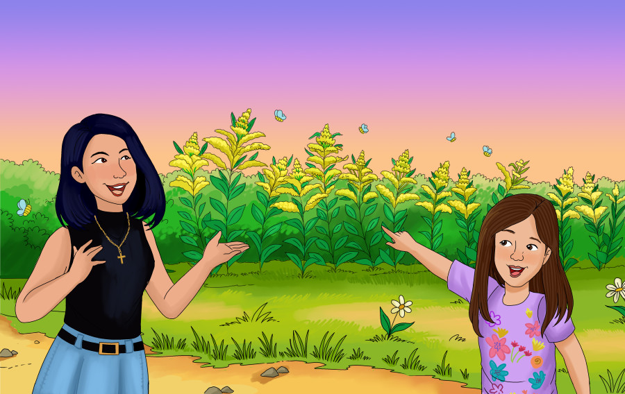 Nadia Ronquillo illustrates God's Healing Garden