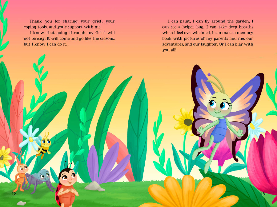 Nadia Ronquillo illustrates "Ella and the Garden Where Grief Blooms"