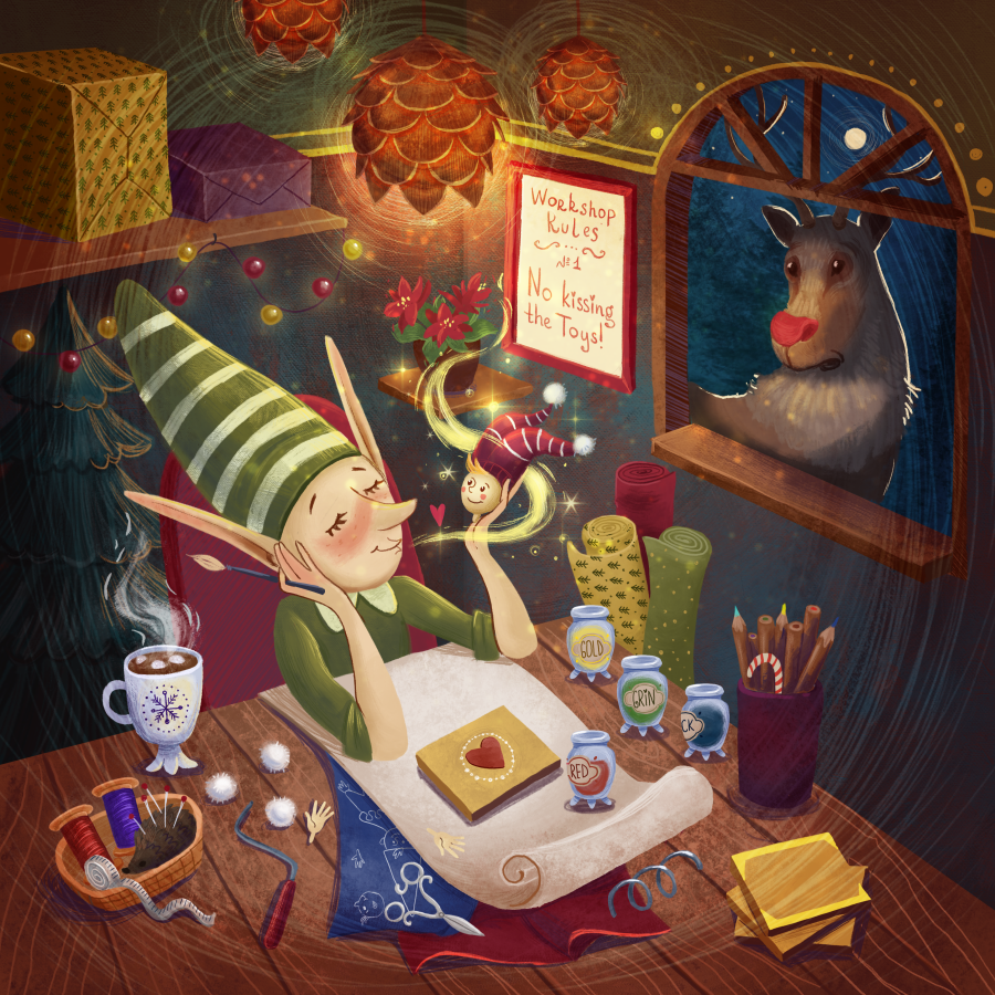 Get into the holiday spirit with these warm and fuzzy Christmas illustrations!