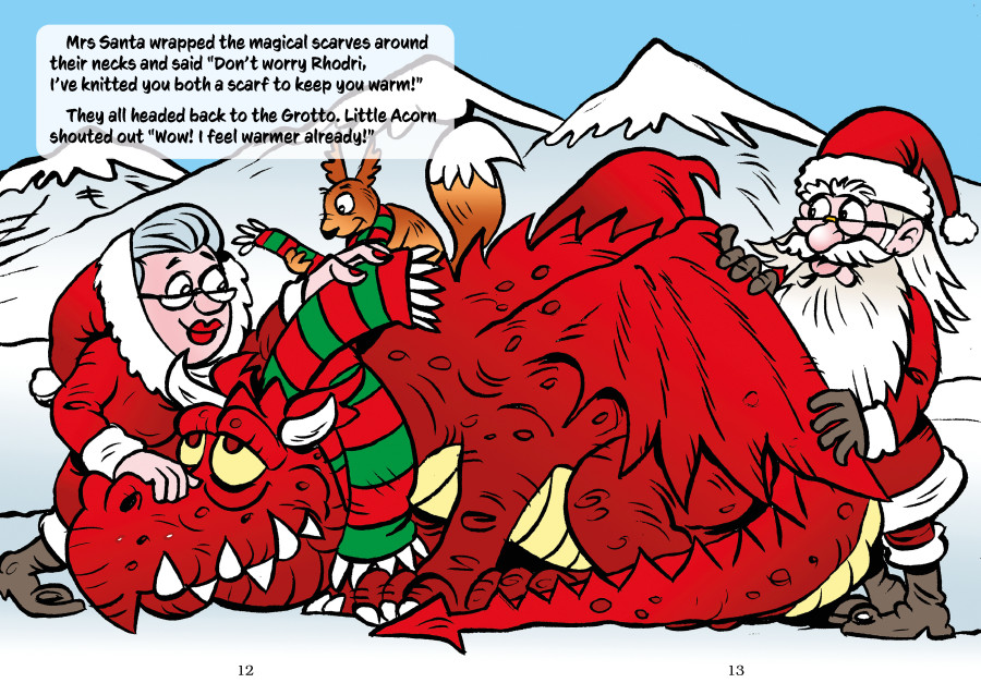 Santa and the Red Dragon save Christmas