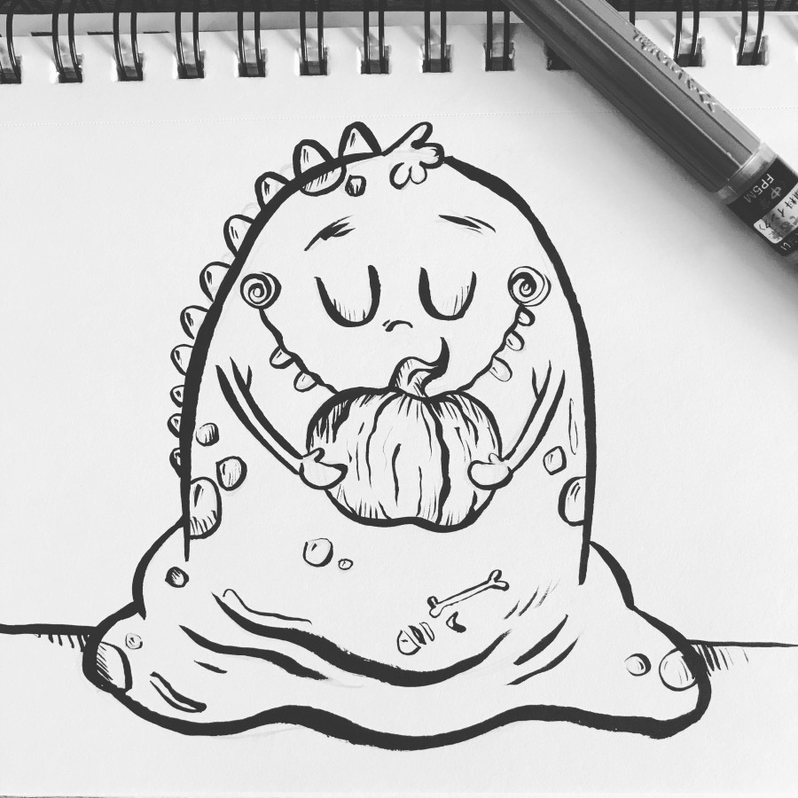 Happy Halloween from the Slime Monster!