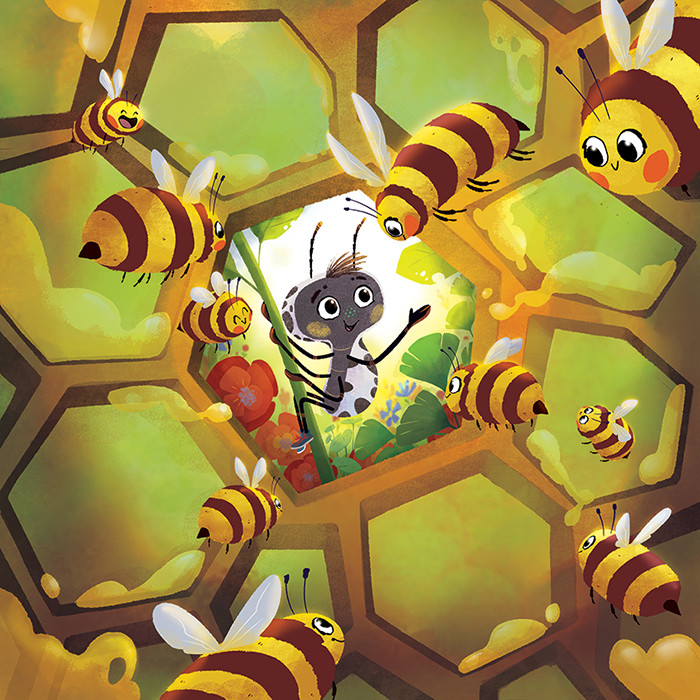 Spunk The Beetle, illustrated by Dharmali Patel