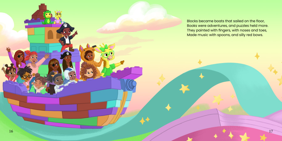 Nadia Ronquillo illustrates The Preschool That Lost It's Imagination