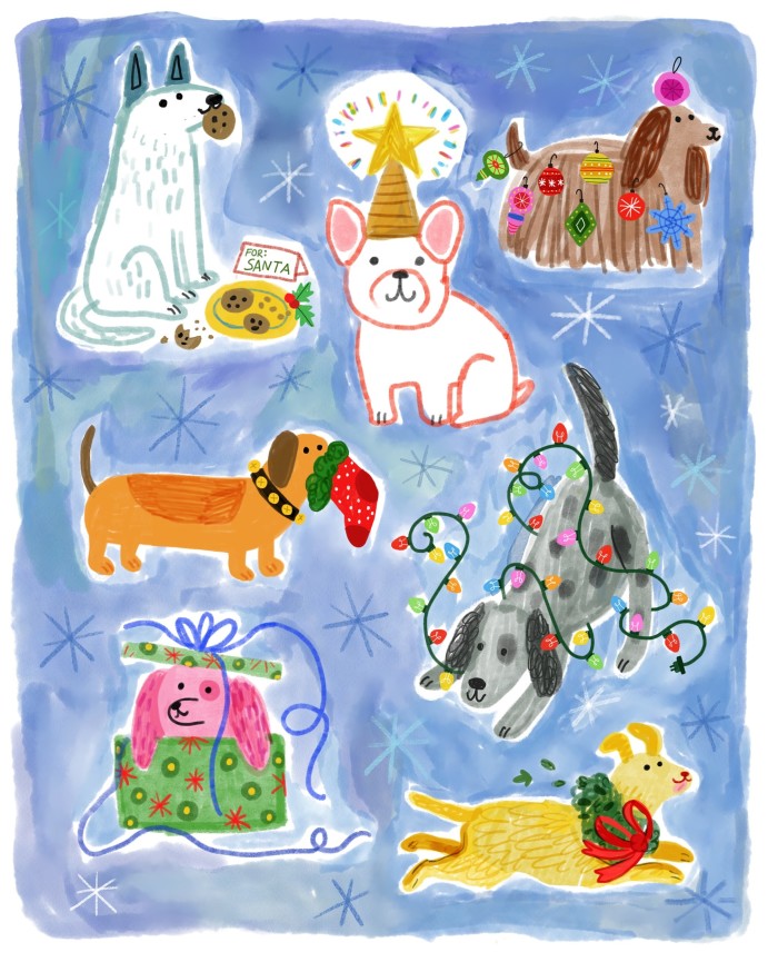 Get into the holiday spirit with these warm and fuzzy Christmas illustrations!