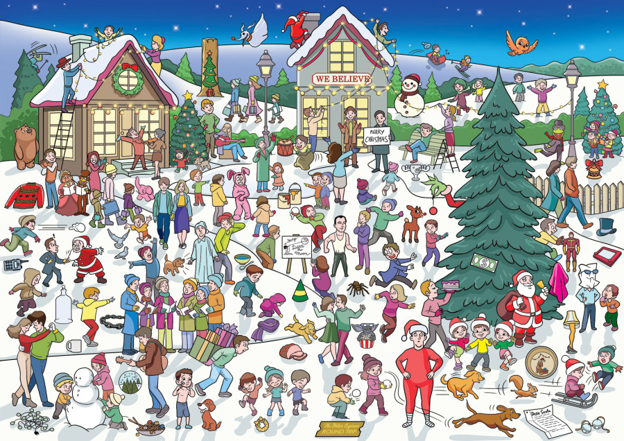 Get into the holiday spirit with these warm and fuzzy Christmas illustrations!