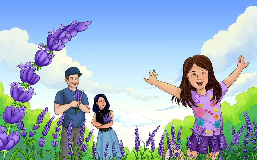 Nadia Ronquillo illustrates God's Healing Garden