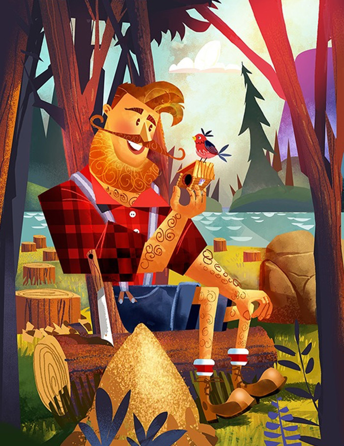 David Moore is Spinning Tales in his Illustrations