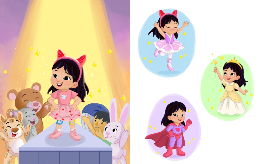 Nadia Ronquillo illustrates "Bela’s Fashion Show"
