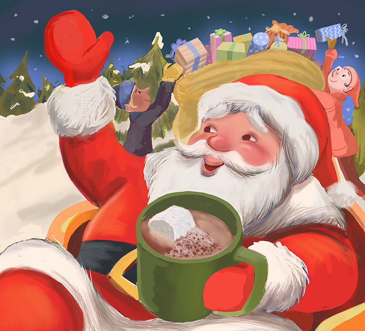Get into the holiday spirit with these warm and fuzzy Christmas illustrations!