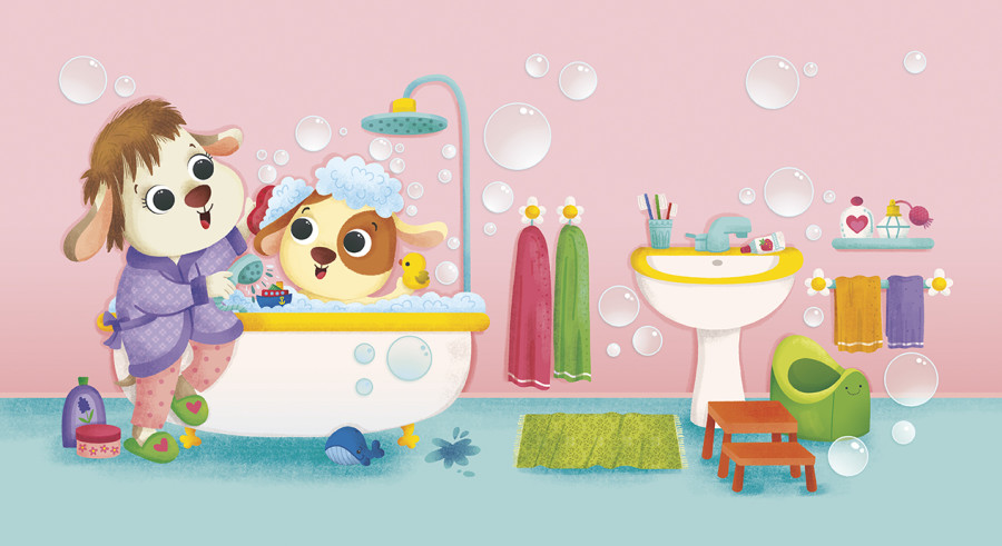Bear's potty time + Time for bed Puppy