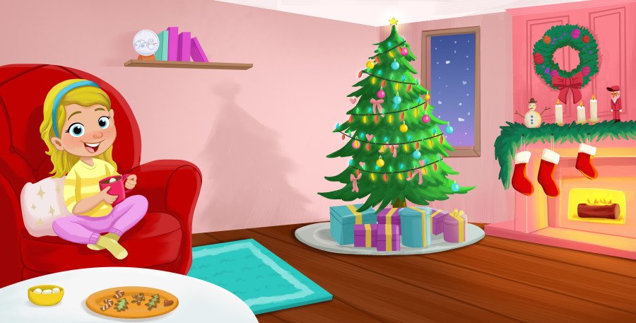Nadia Ronquillo illusrates the Christmas book "Do you see what I see?"