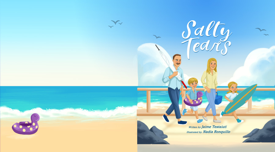 Nadia Ronquillo illustrates the childrens book Salty Tears