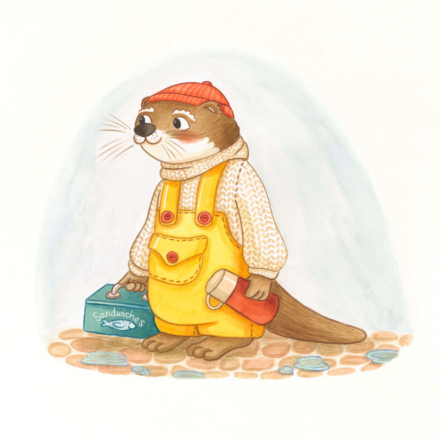 Delightful anthropomorphic animal characters