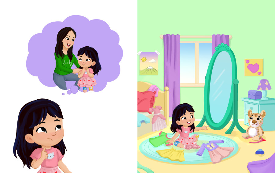 Nadia Ronquillo illustrates "Bela’s Fashion Show"