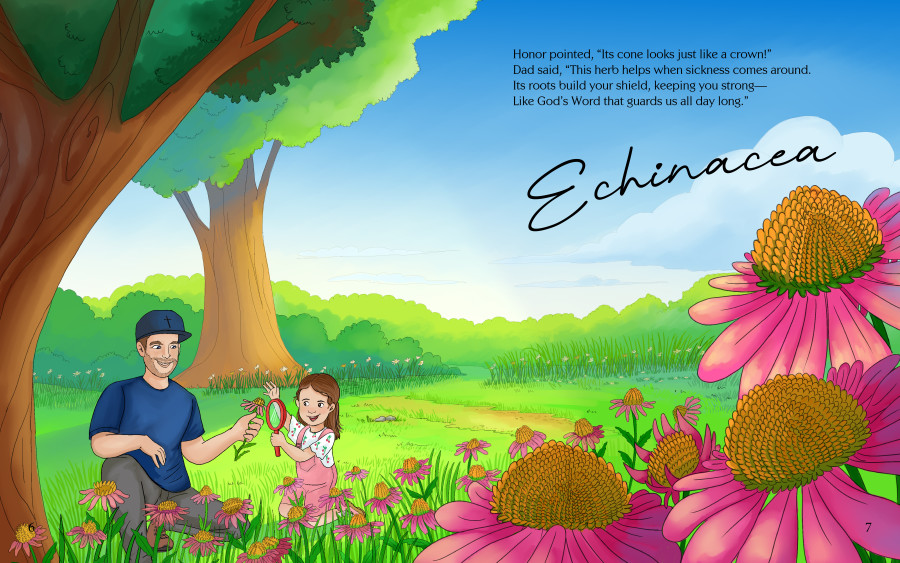 Nadia Ronquillo illustrates God's Healing Garden