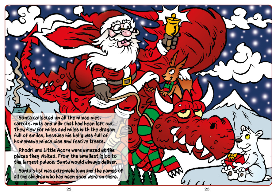Santa and the Red Dragon save Christmas
