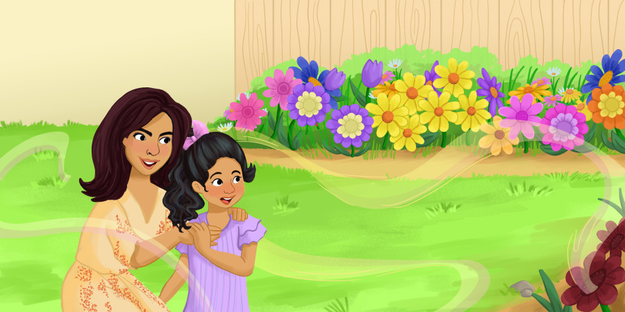 Nadia Ronquillo illustrates Sophia's Colourful Garden