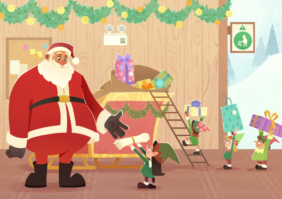Get into the holiday spirit with these warm and fuzzy Christmas illustrations!