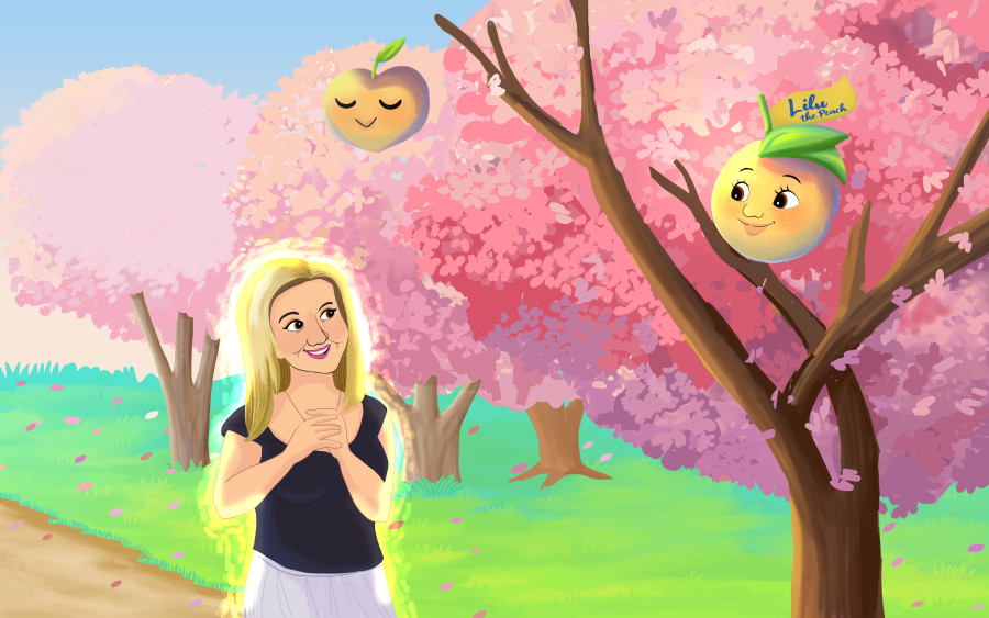 Nadia Ronquillo illustrates Lilu the Peach