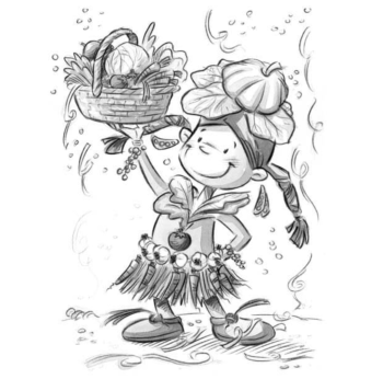 Black & White Children's Book Spot Illustrations | Pencil & Watercolor