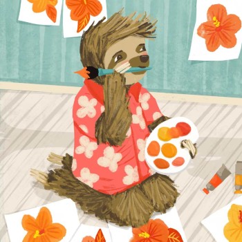 Sloth Character Study and Scene