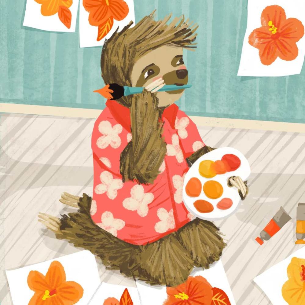 Sloth Character Study and Scene