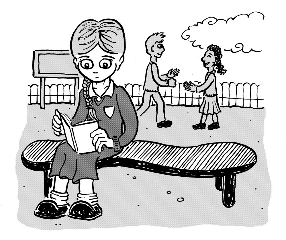 Alone in playground